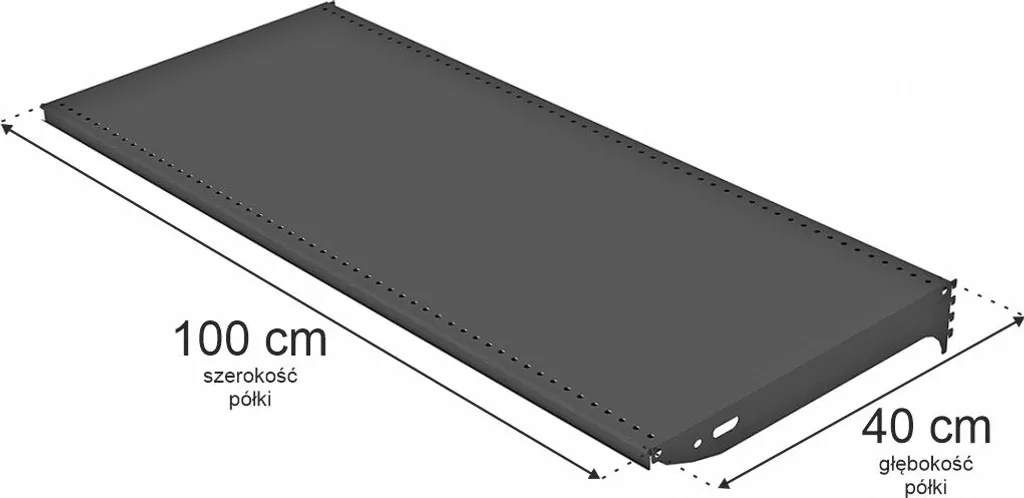 Tablette de Rayonnage Solide 100x40 cm Anthracite : Évitez la Chute d'Objets