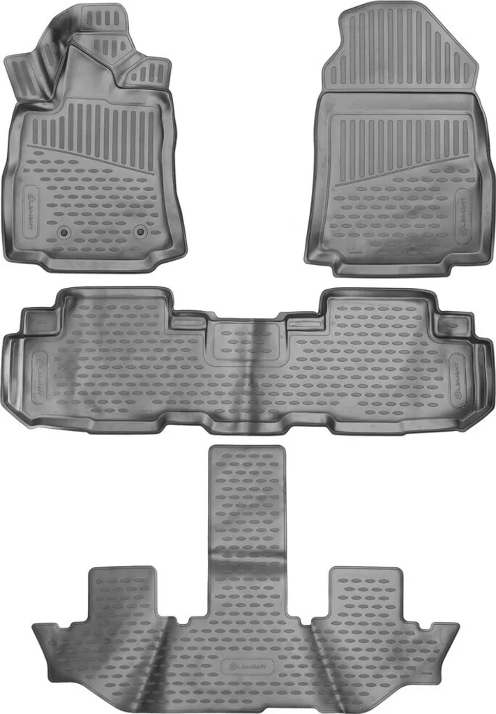 Set 4 Tappetini Gomma 3D Subaru Ascent 2018+ | Lavabili e Su Misura
