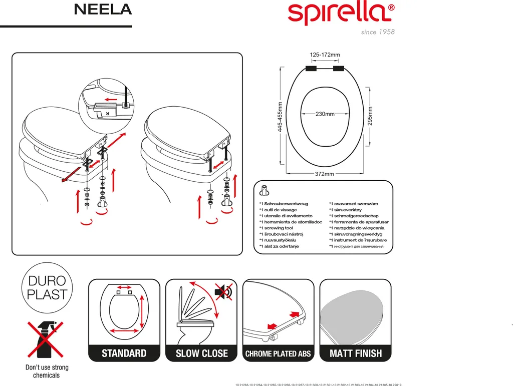 Copri WC Spirella Neela Terracotta Soft-Close - Comfort e Stile Unico