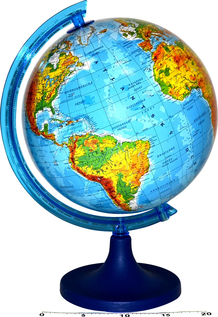 Globe terrestre de table physique ZACHEM 25cm pour la maison