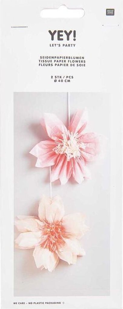 2 Kirschblüten aus Seidenpapier, Sakura 40 cm