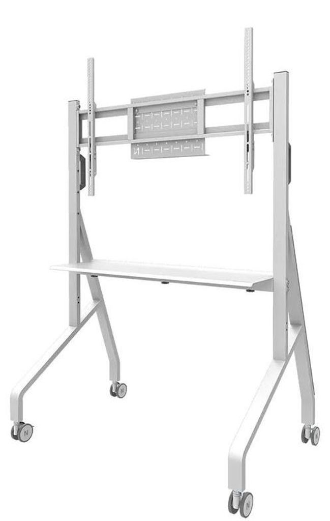 Neomounts FL50-525WH1 TV-Trolley 55-86" - schnelle Installation - - Multimedia-Trolley - Weiß - Stahl - Flachbildschirm - 76 kg - 10 kg