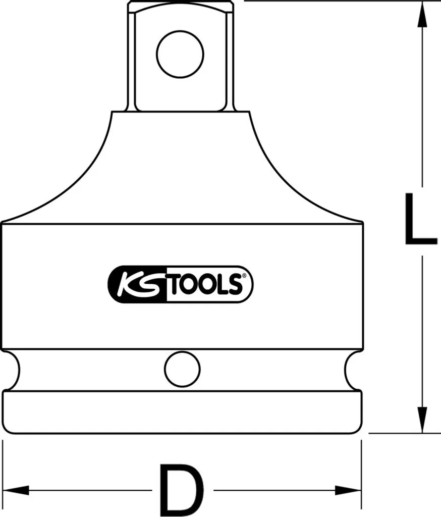 KS-Tools 515.1798-E Adattatore per riduzione della forza, 1" - 4