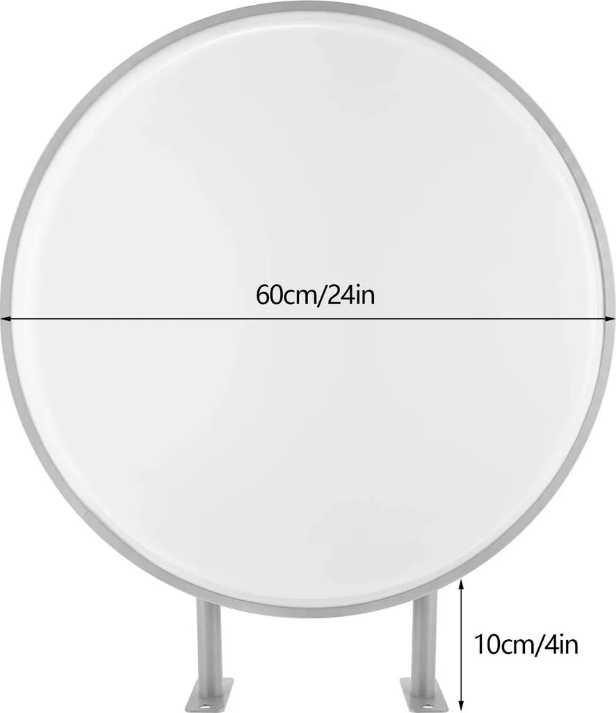 Caisson publicitaire LED étanche 60cm avec bras de fixation renforcé - 7
