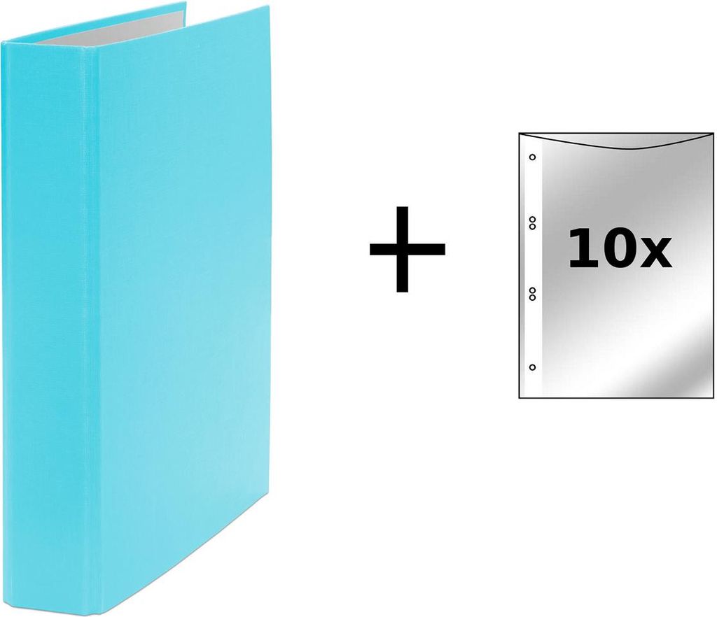 Ringbuch / DIN A5 / 2-Ring Ordner / Farbe: türkis + 10 Produktbild 