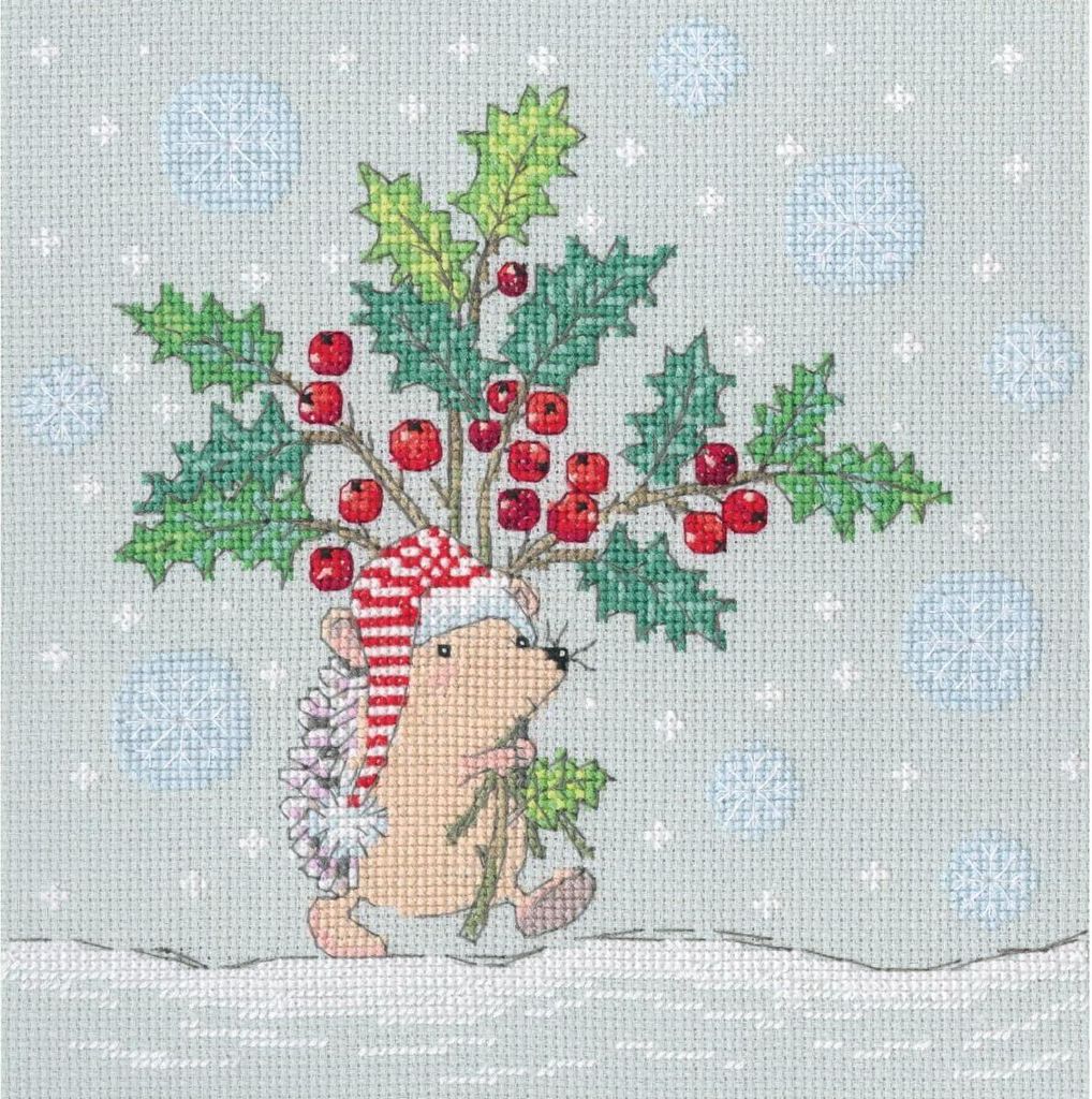 RTO Kreuzstich Set "Neujahrsspaziergang", Zählmuster, 20x19,5cm
