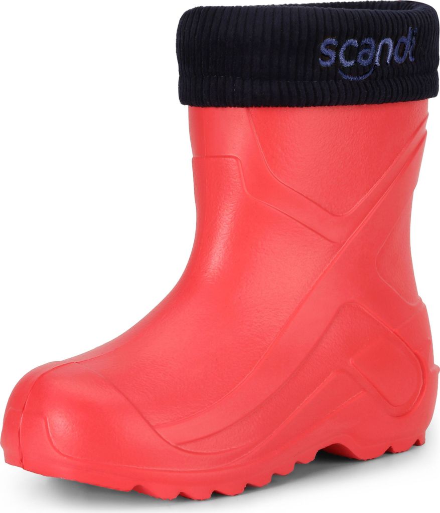 Ladeheid Kinder Mädchen Jungen federleichte Eva Thermo Gummistiefel gefüttert LA-763 (Rosa191u, 33 EU)