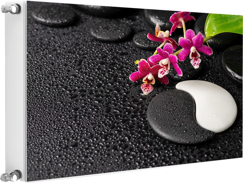 Magnet Heizkörperverkleidung Heizkörperabdeckung 80 x 60cm Schwarz