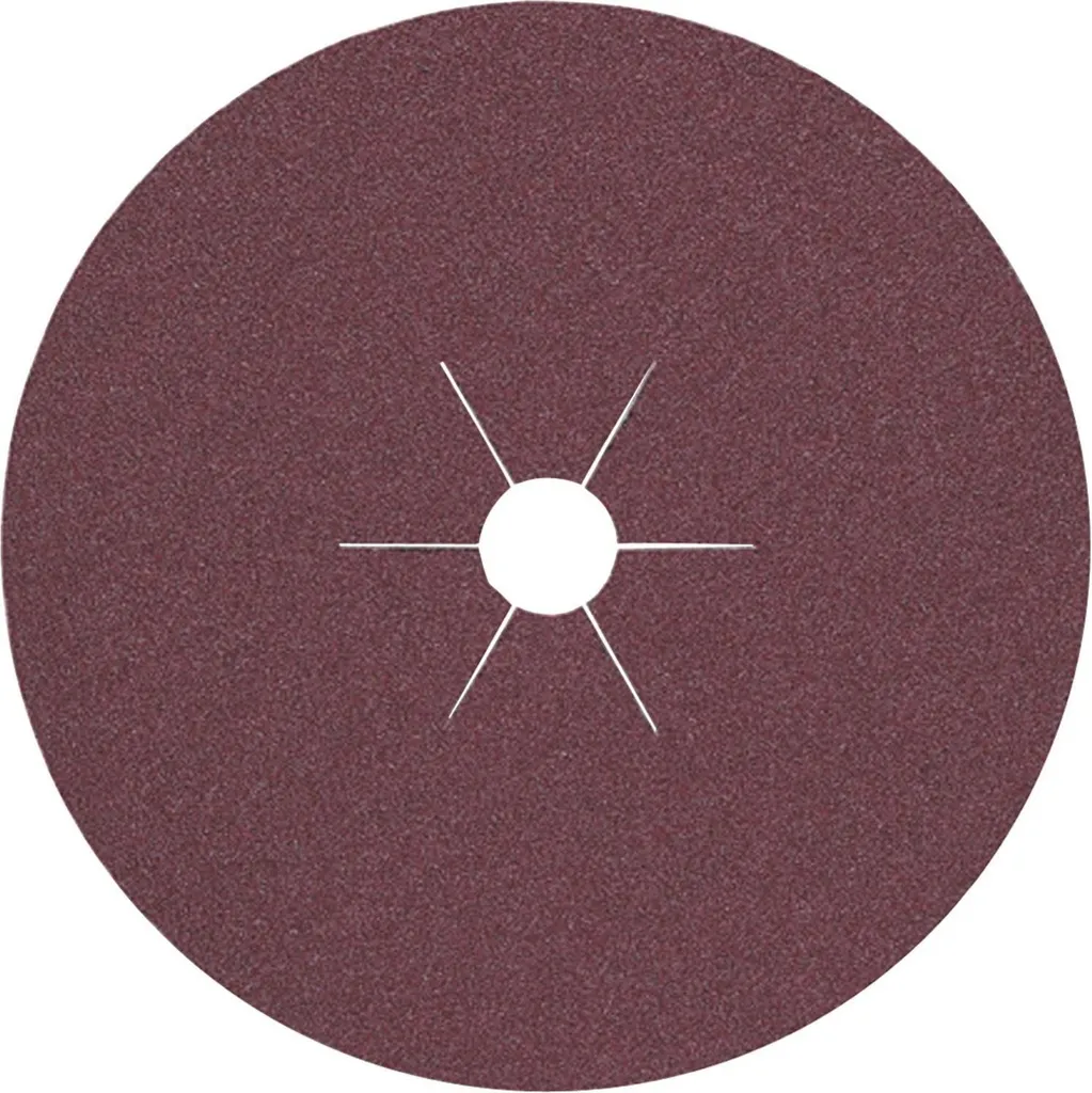 Disque à fibre 180 mm grain 24 en corindon pour bois et métal robuste