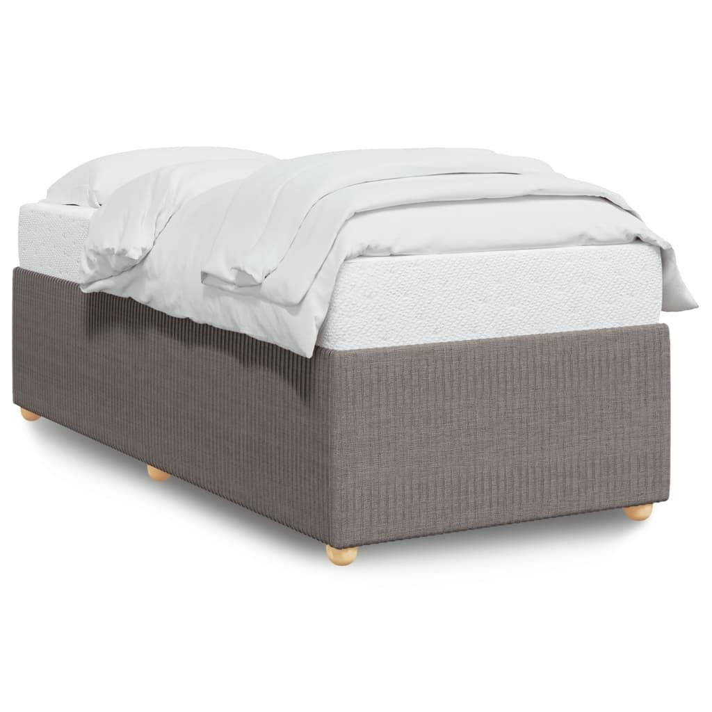 Bettgestell ohne Matratze Taupe 80x200 cm Stoff