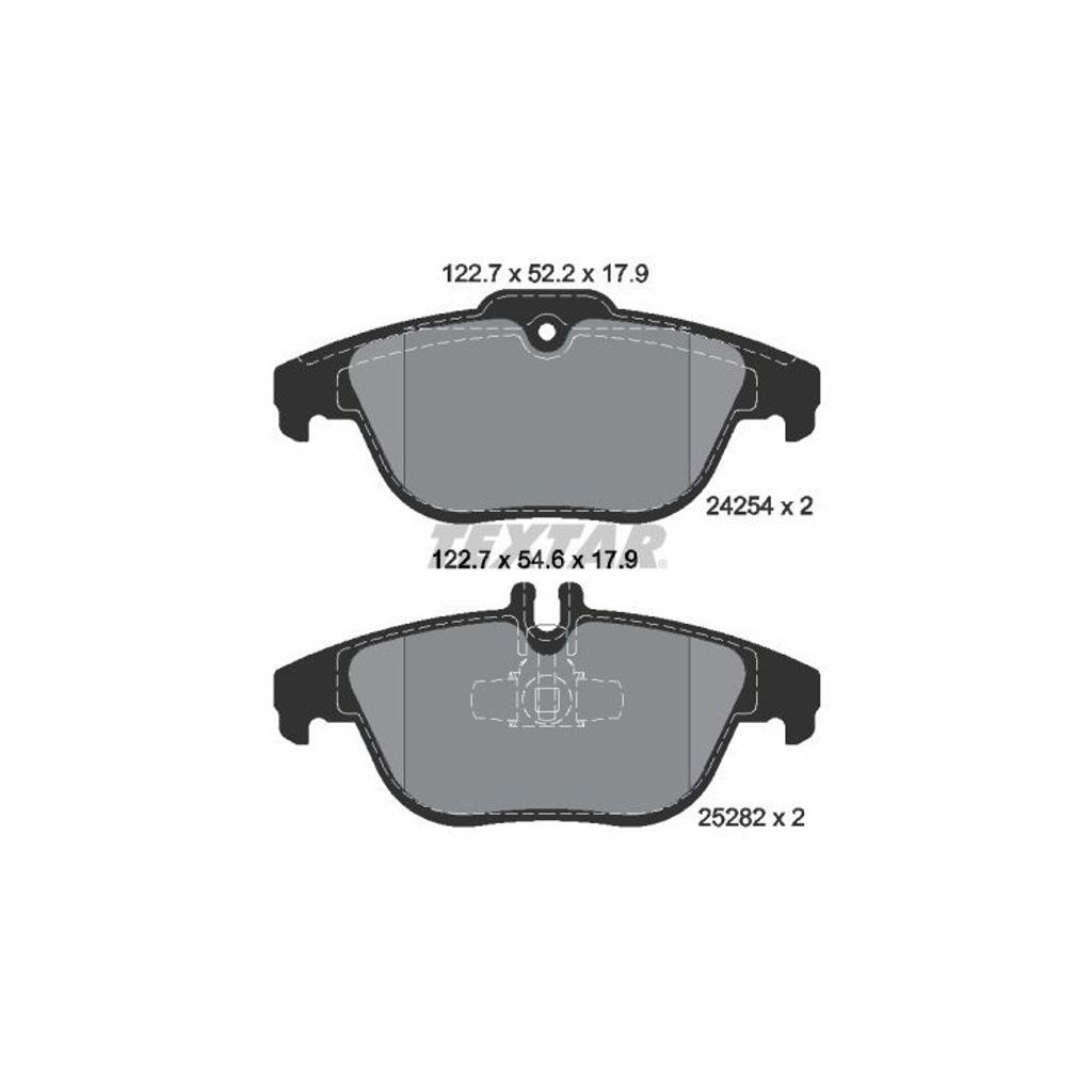 Textar Bremsbeläge hinten für Mercedes C-Klasse W204 GLK X204