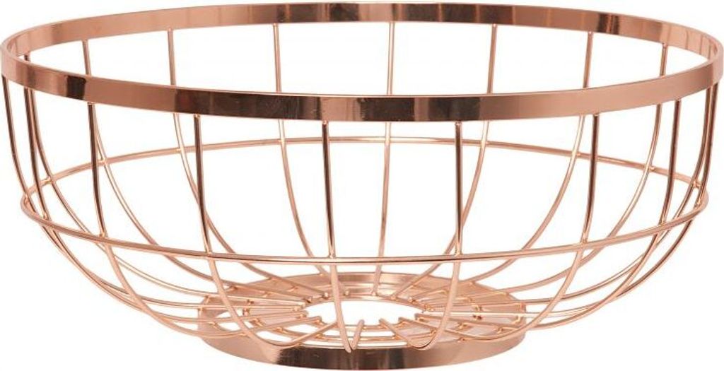 Presenttime Obstkorb kupferfarben 28 cm