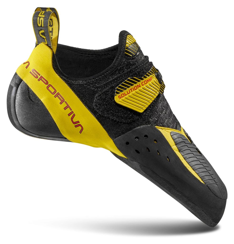 LaSportiva Solution Comp - Herren Kletterschuh - Black/Yellow Black/Yellow 43,5
