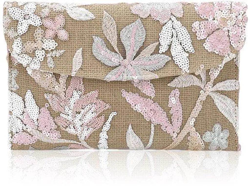 Sac de soirée rose pailleté : pochette compacte et chic sans compromis