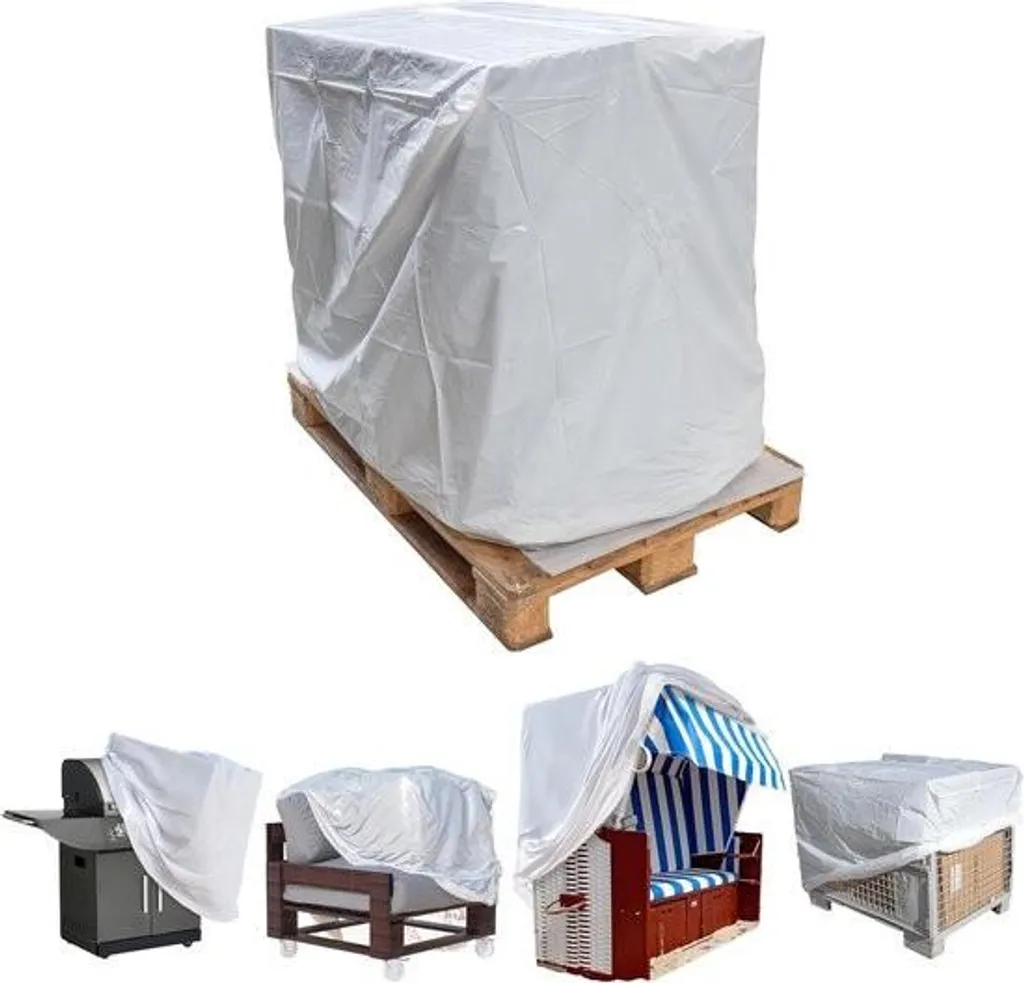 Protégez vos meubles palettes contre l'humidité avec cette housse PE
