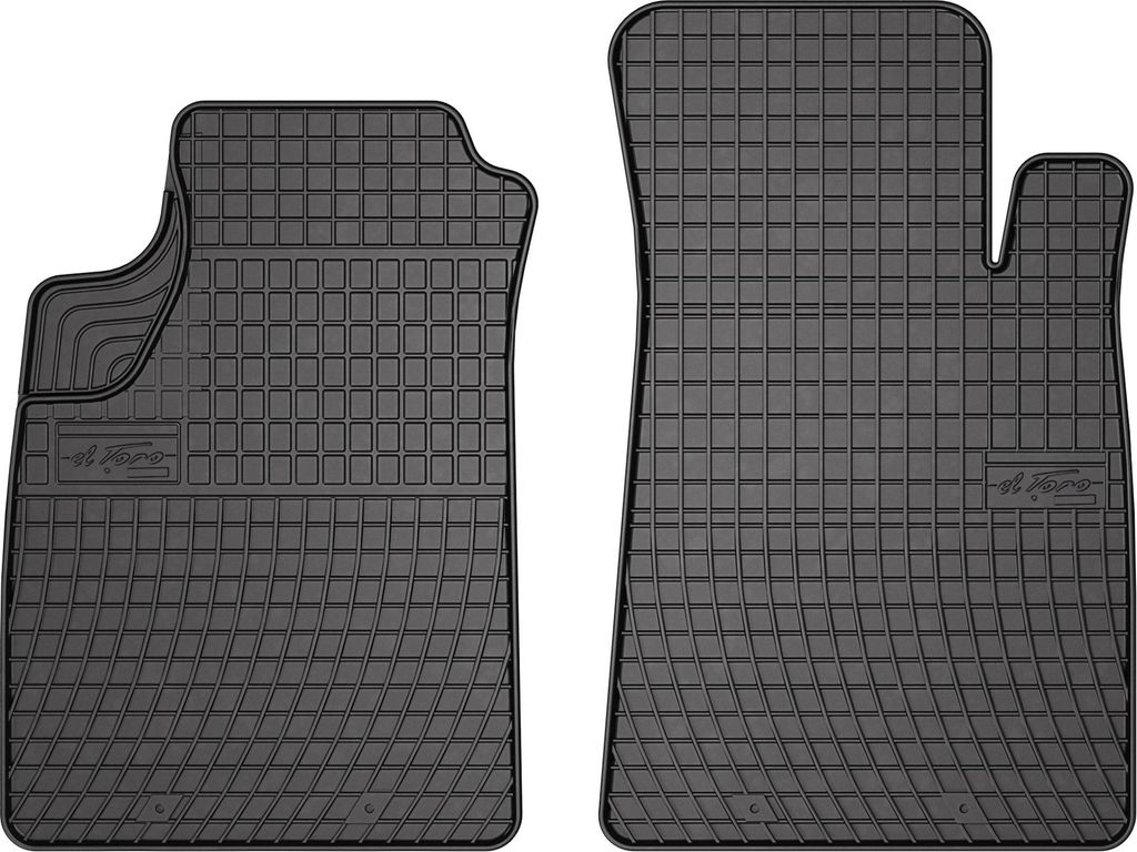 OMAC Gummi Fußmatten für Renault Kangoo 1997-2008 Automatten Gummi Schwarz 2tlg