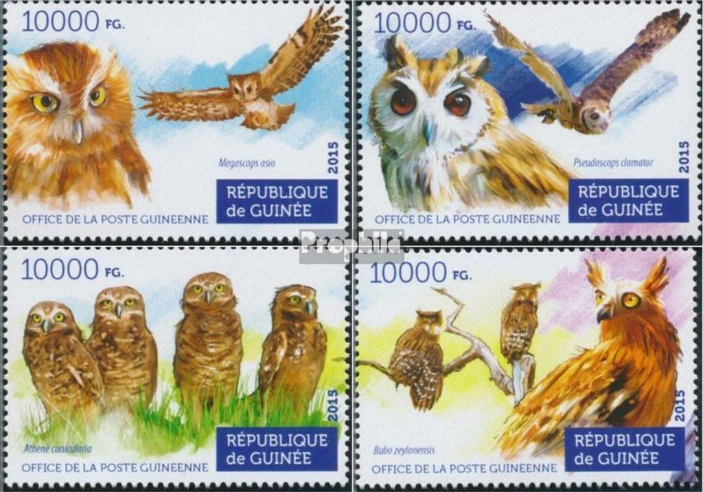 Briefmarken Guinea 2015 Mi 11183-11186 (kompl. Ausgabe) Produktbild 
