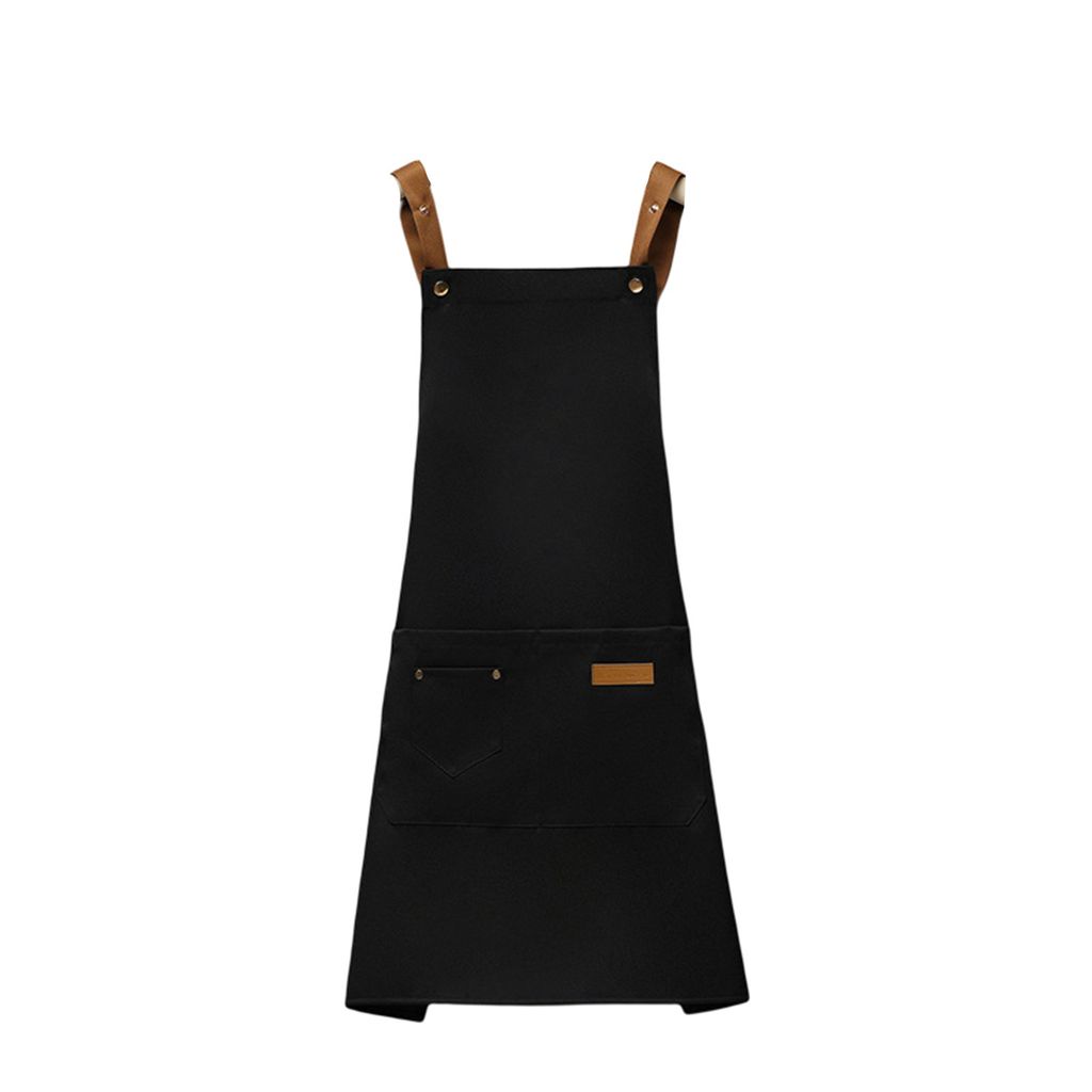 Küchenschürze, verstellbar, wasserdicht, mit Taschen, einfarbig, große Abdeckung, schützendes Canvas, Antifouling, Reinigungsschürze, Kochsch...