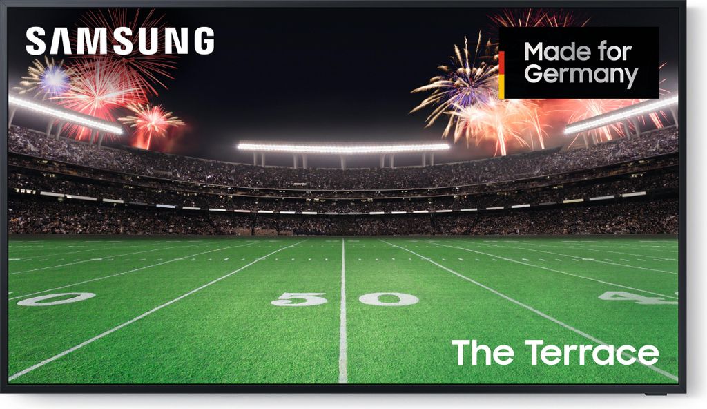 Samsung The Terrace 75" 4K Outdoor Smart TV (2024), 190,5 cm (75"), 3840 x 2160 Pixel, Neo QLED, Smart-TV, WLAN, Schwarz