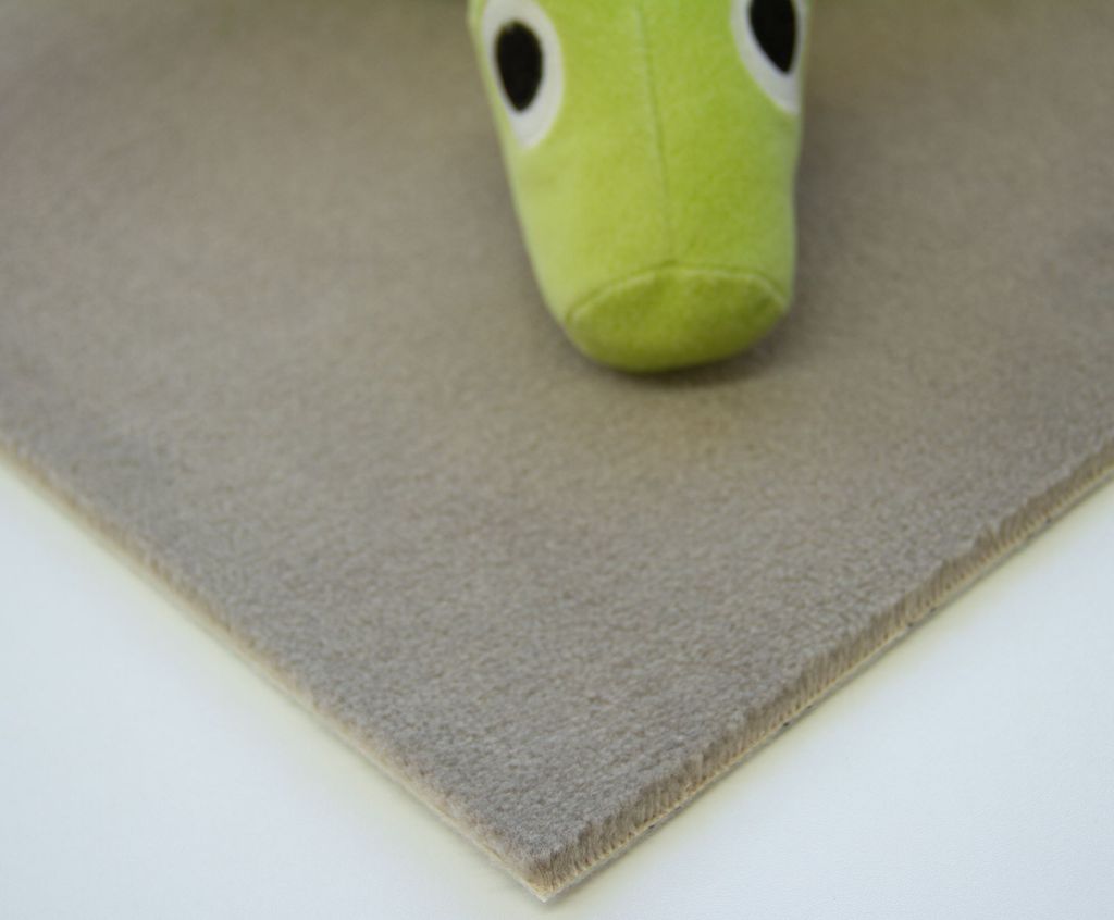 Steffensmeier Velours Teppichboden Palena Meterware | Auslegware für Kinderzimmer Wohnzimmer Schlafzimmer | Taupe, Größe: 100x600 cm