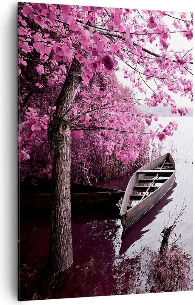 Bild auf Leinwand - Leinwandbild - Einteilig - See Rosa Produktbild 