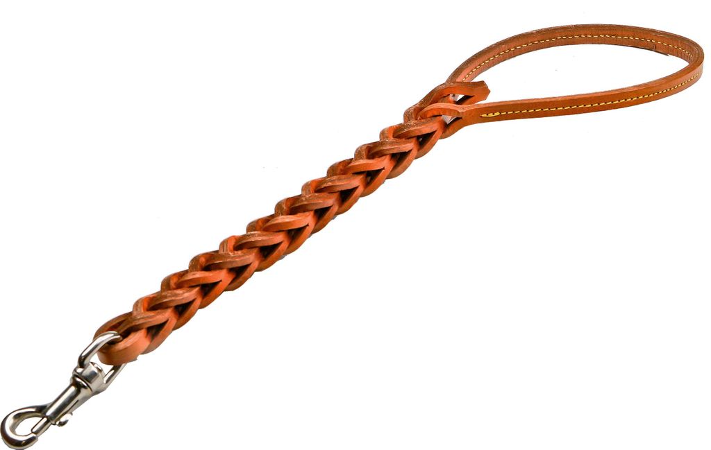 Natürliche 3-strängige geflochtene Lederleine, 50 cm, geflochtenes Ledergeflecht, 50 x 5 x 3