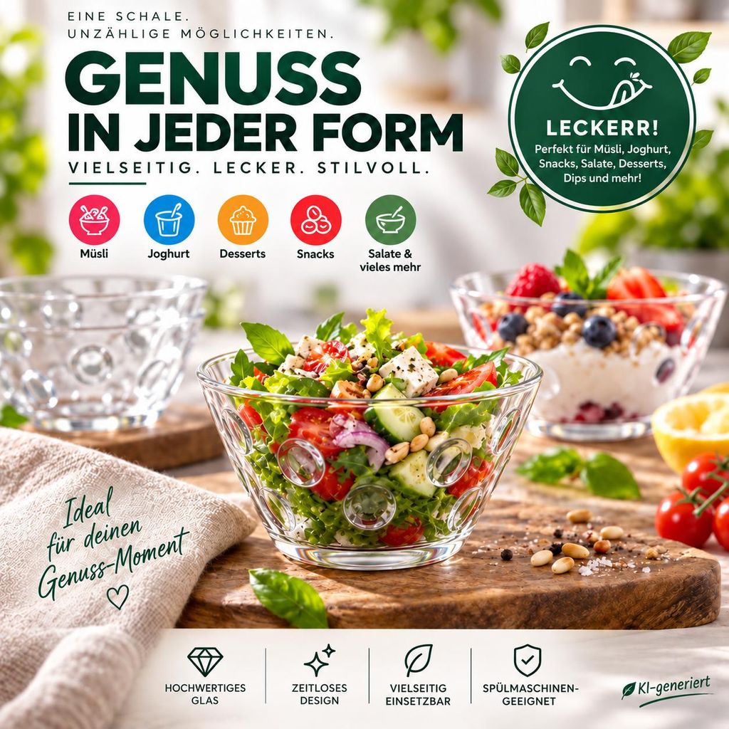 dessertgläser amazon INF Edelstahl Dessertschale Relaxdays EINMACHGLÄSER Transparent 6er-Set
