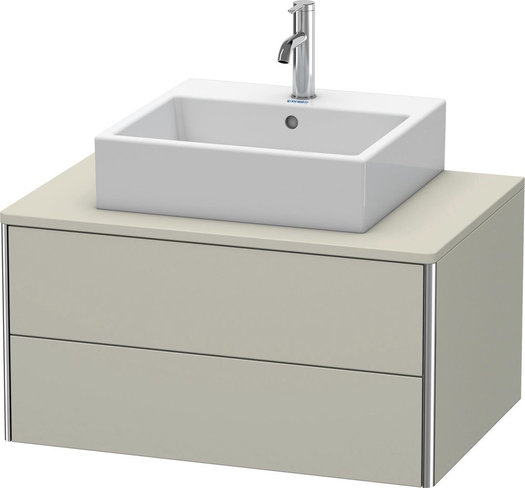 Duravit XSquare Konsolenwaschtischunterbau wandhängend, 2 Schubkästen, 800x400x548mm, XS491006060