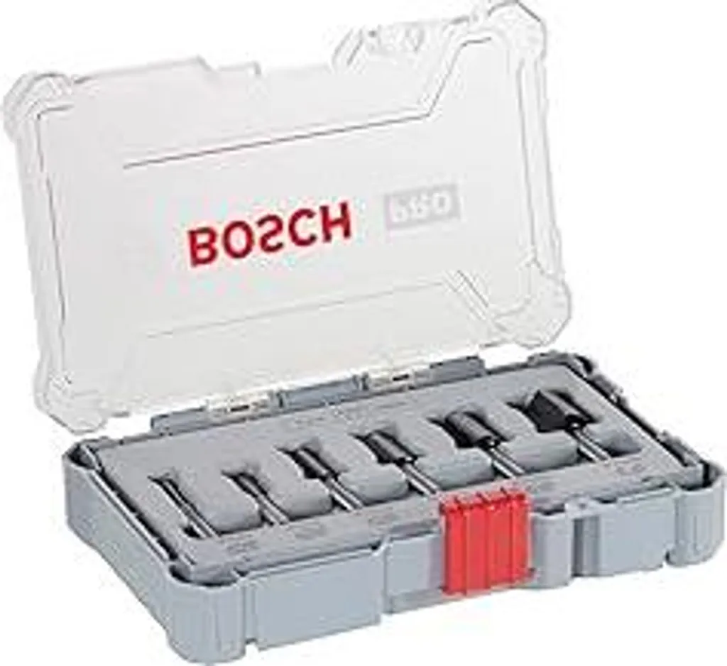 Set 6 Frese Bosch Professional 2607017465 Legno Gambo 6mm per Scanalare