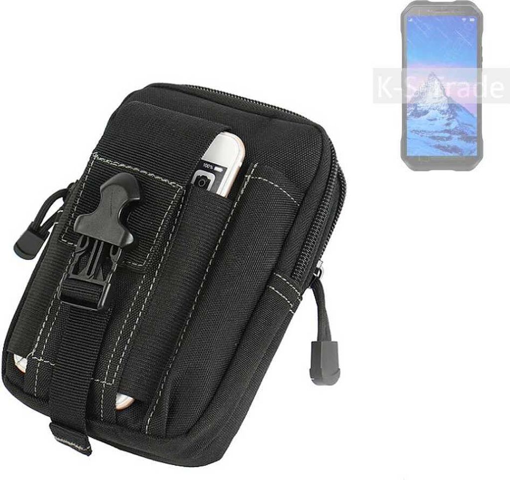 K-S-Trade Gürtel Tasche kompatibel mit Doogee S61 Pro Gürteltasche Holster Schutz Hülle Handy Hülle Smartphone outdoor Handy-Hülle schwarz