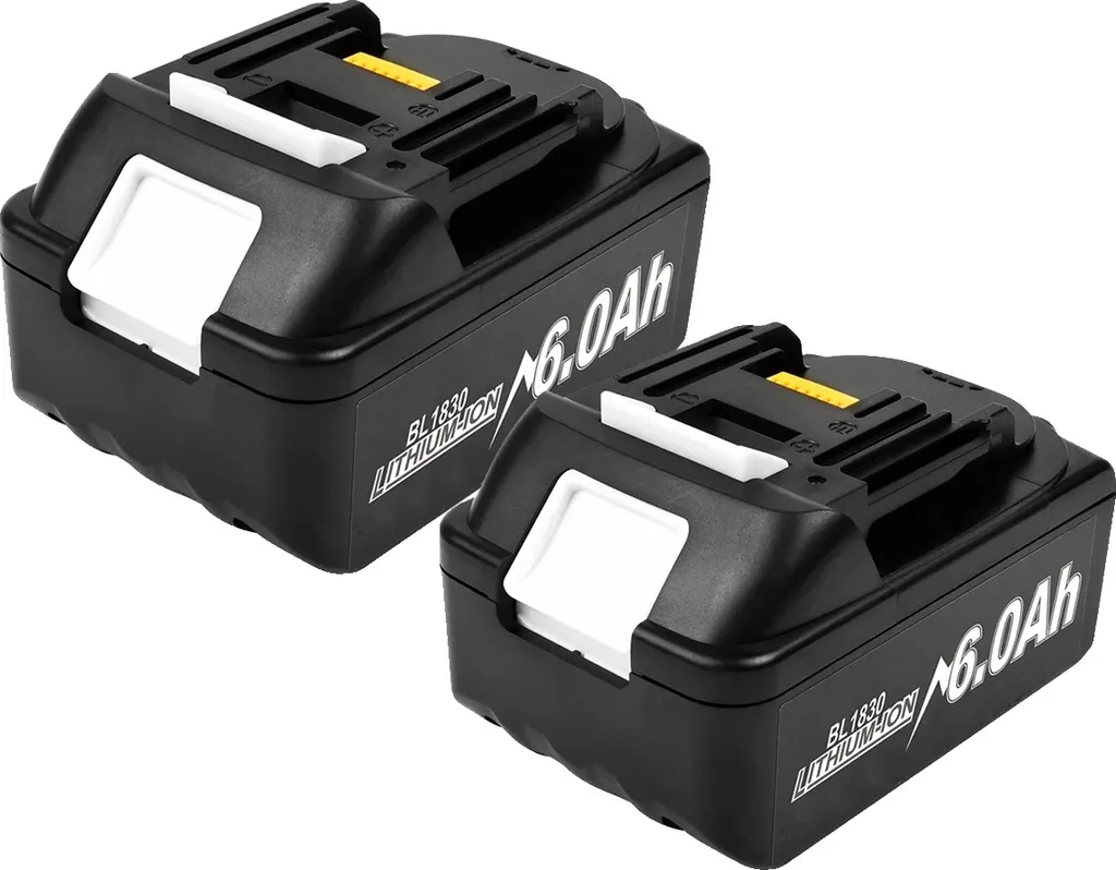 Batterie 18V 6Ah Li-Ion - Évitez les Pannes avec ce Pack de 2 Pièces