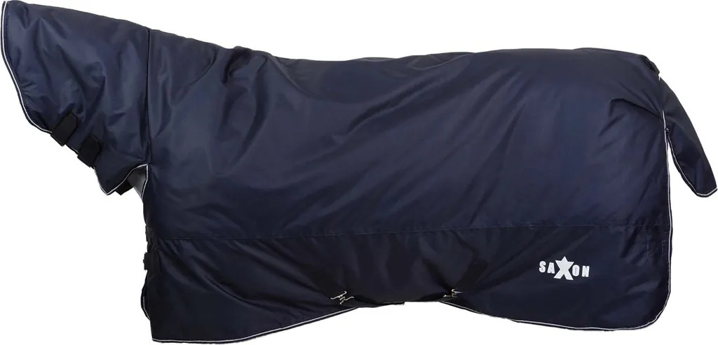 Saxon Defiant Tappeto Cavalli 130cm Blu Navy - Coperta Impermeabile 600D