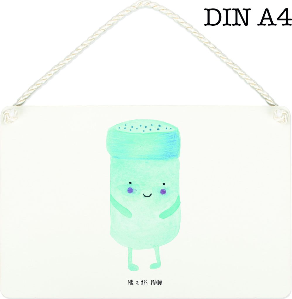 Mr. & Mrs. Panda wandtafel Beste Freunde Salz DIN A4 - Weiß - Geschenk, Fehlende Keywords, Wandbild Holz, Türschild, Schild, kleine aufmerksamkei...