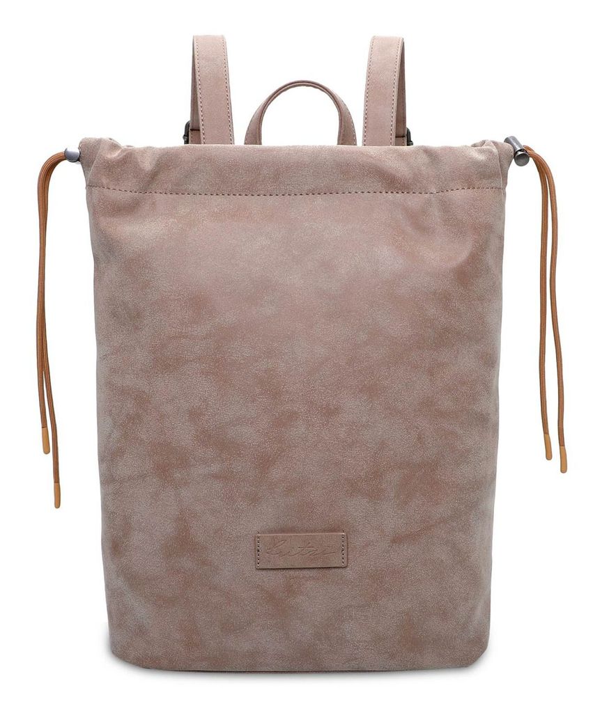 Fritzi aus Preußen Freizeitrucksack Rucksack Poppi06 Vintage Backpack Taupy hellbraun