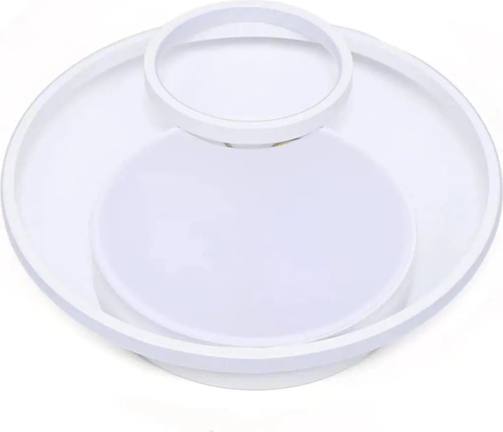 Plafonnier LED 55W en métal et acrylique blanc lumière froide 6000K