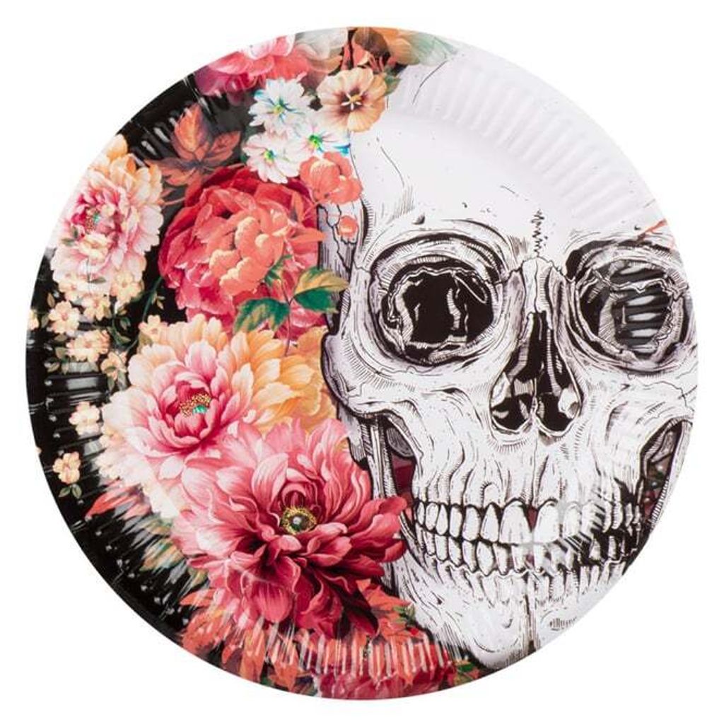 10 Dia de los Muertos Pappteller