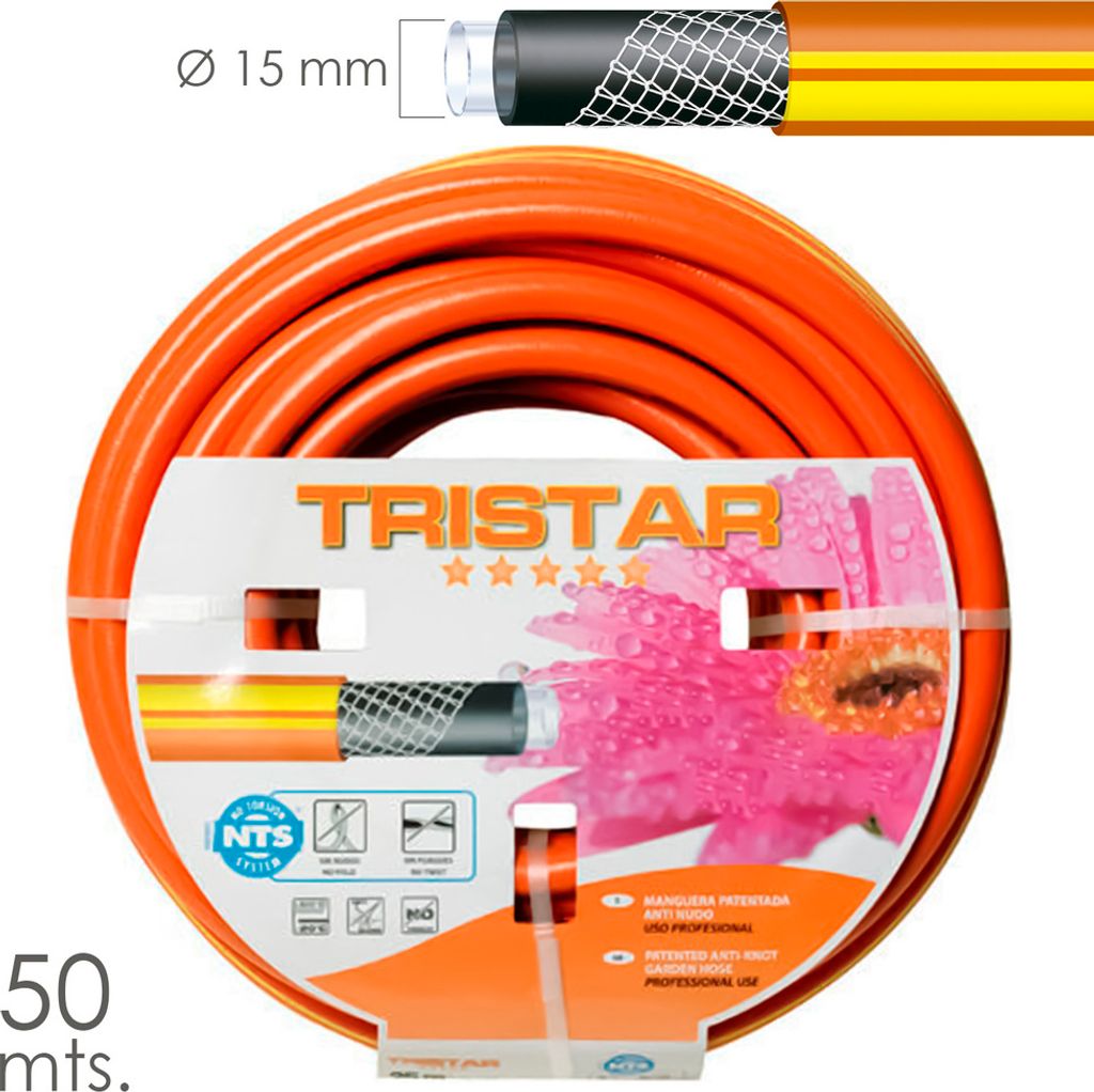 Gestrickter Schlauch No Torsion, 15 mm 50 Meter Rolle