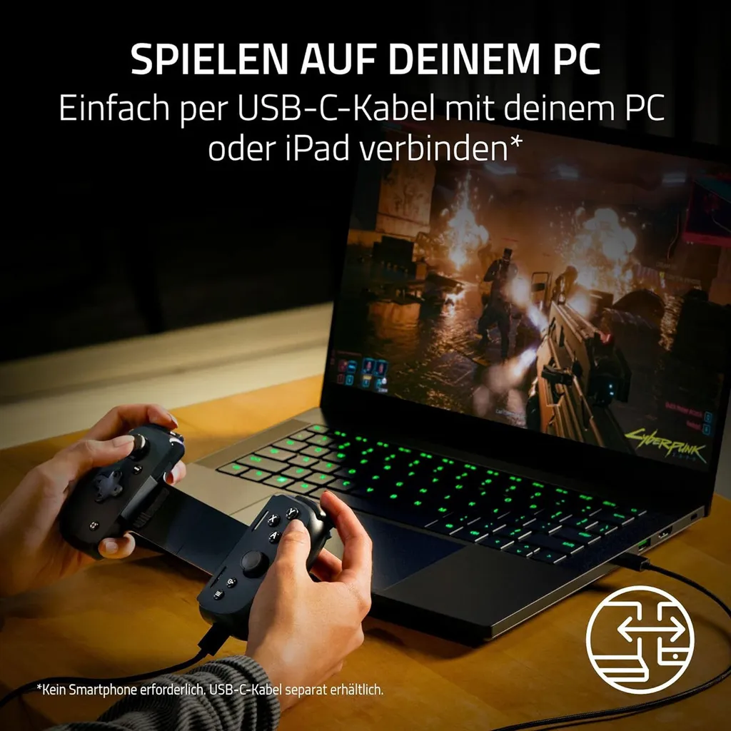 Manette de Jeu Mobile Razer Kishi V2 avec Commandes de Précision Noires - 9