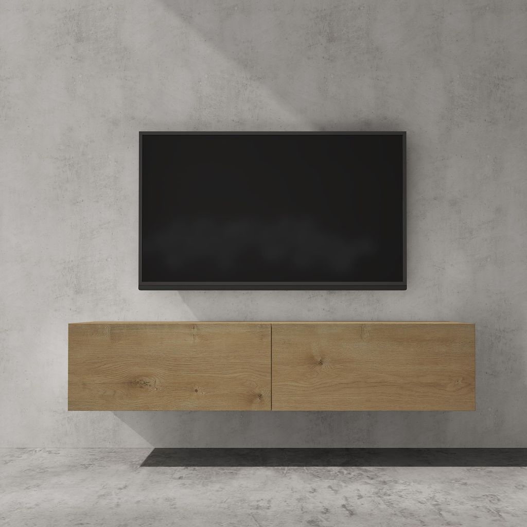 doporro TV Lowboard hängend Fernsehschrank Wohnzimmer | Produktbild 