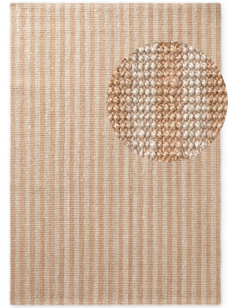 Elle Decoration Jute Teppich Amber, Natur Creme Gold, Produktbild 