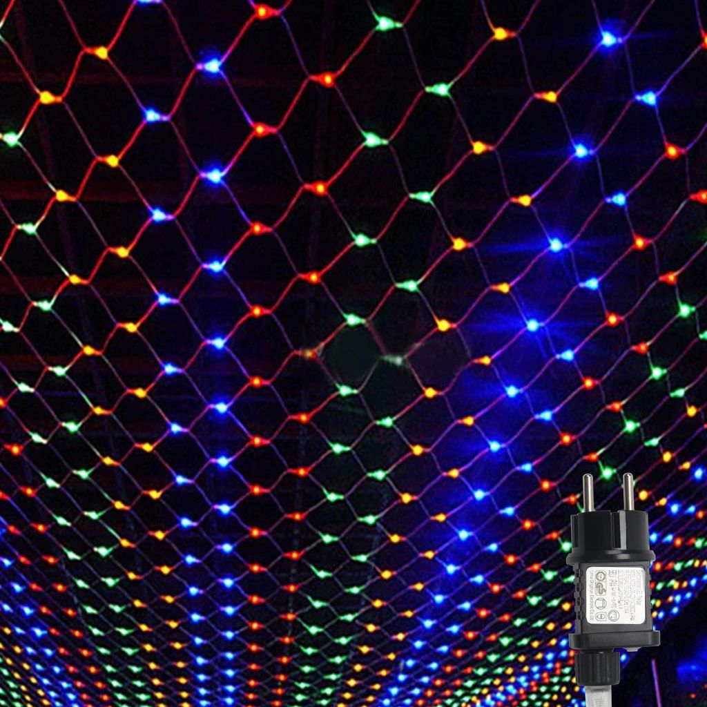 Peviasot 3x2 m 200 LED Lichternetz 8 Modi Lichterkette für Produktbild 