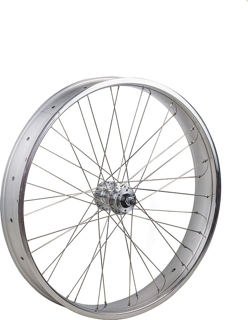 przednie koło 26 cali, aluminiowa obręcz 82 mm, polerowany Zdjęcie produktu 