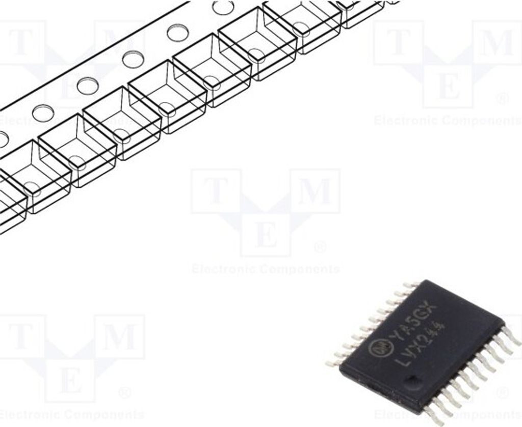 3x ,Leitungstreiber IN: 1 Kanäle: 8 SMD 74244MTCX , Sender, Treiber