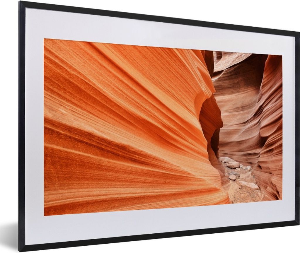MuchoWow Gerahmtes Poster Details im Sandstein der Antelope-Schlucht 60x40 cm - Poster mit Schwarzem Bilderrahmen Wandposter Rahmen Foto Bilder -...