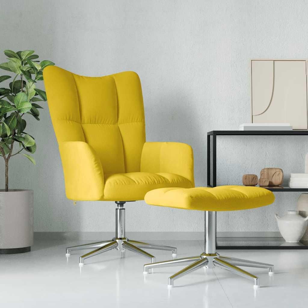 VidaXL 328135, Aksamit, Żółty, Pianka, 620 mm, 680 mm, 980 Zdjęcie produktu 