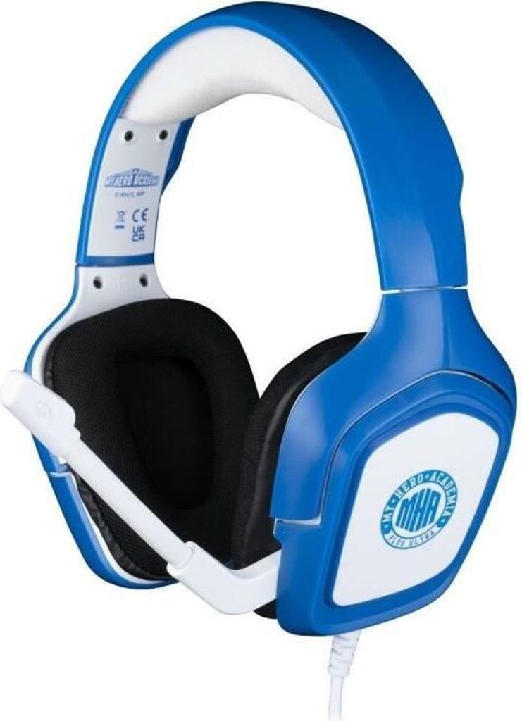 Konix My Hero Academia Headset mit Cable fr Games PS4, PS5, Switch, Xbox One und X|S Serie - Mikrofon - Cable de 1,5 m - Anschluss de 3,5 mm - Whit...