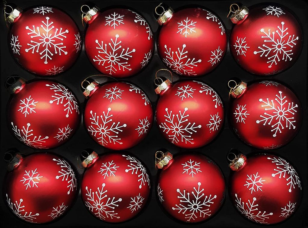 Relaxdays Weihnachtskugeln Im 30er Set, Kunststoff, D: 6 Cm, Runde Weihnachtsbaumdeko, Baumschmuck Bruchsicher, Weiß