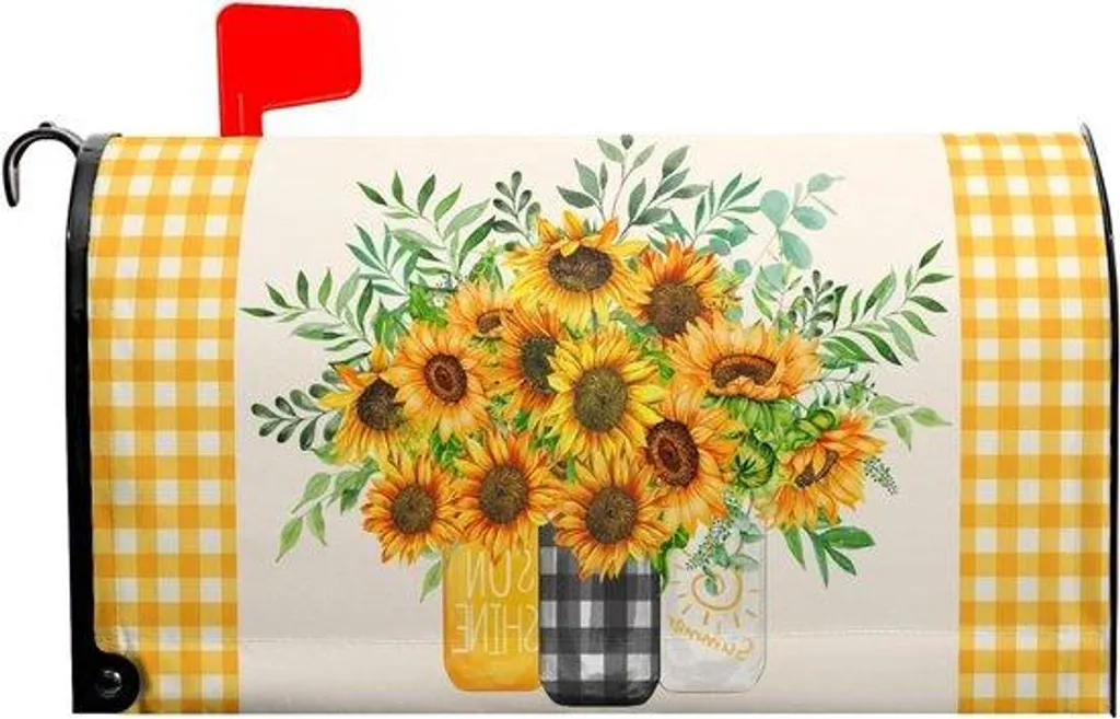 Housse imperméable en tissu Oxford 53x46 cm motif Tournesols Mason