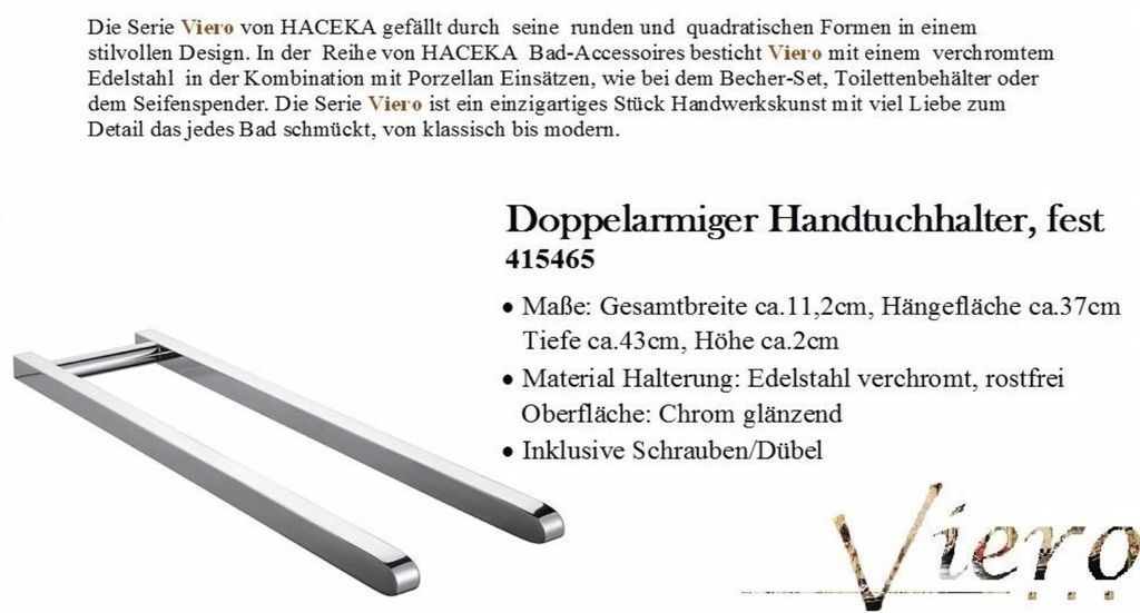 Haceka Viero Seifenspender – Aus Porzellan & Edelstahl, Weiß/chrom