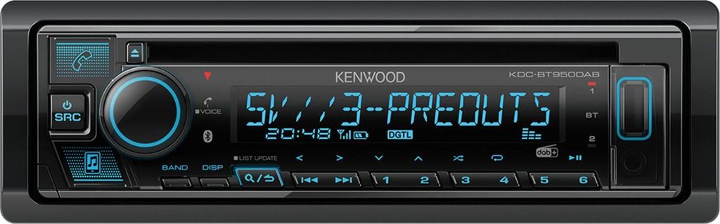 Kenwood KDC-BT950DAB - Bluetooth | Dab+ | Spotify | MultiColor | CD/MP3/USB Autoradio